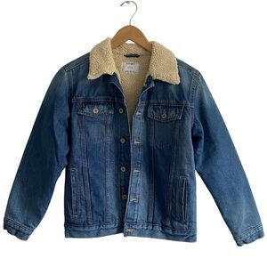 Old Navy Sherpa Collar Denim Jacket NWOT - Size Small